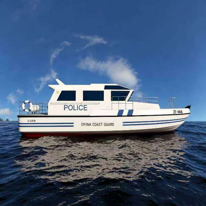 Motovedette della polizia in alluminio